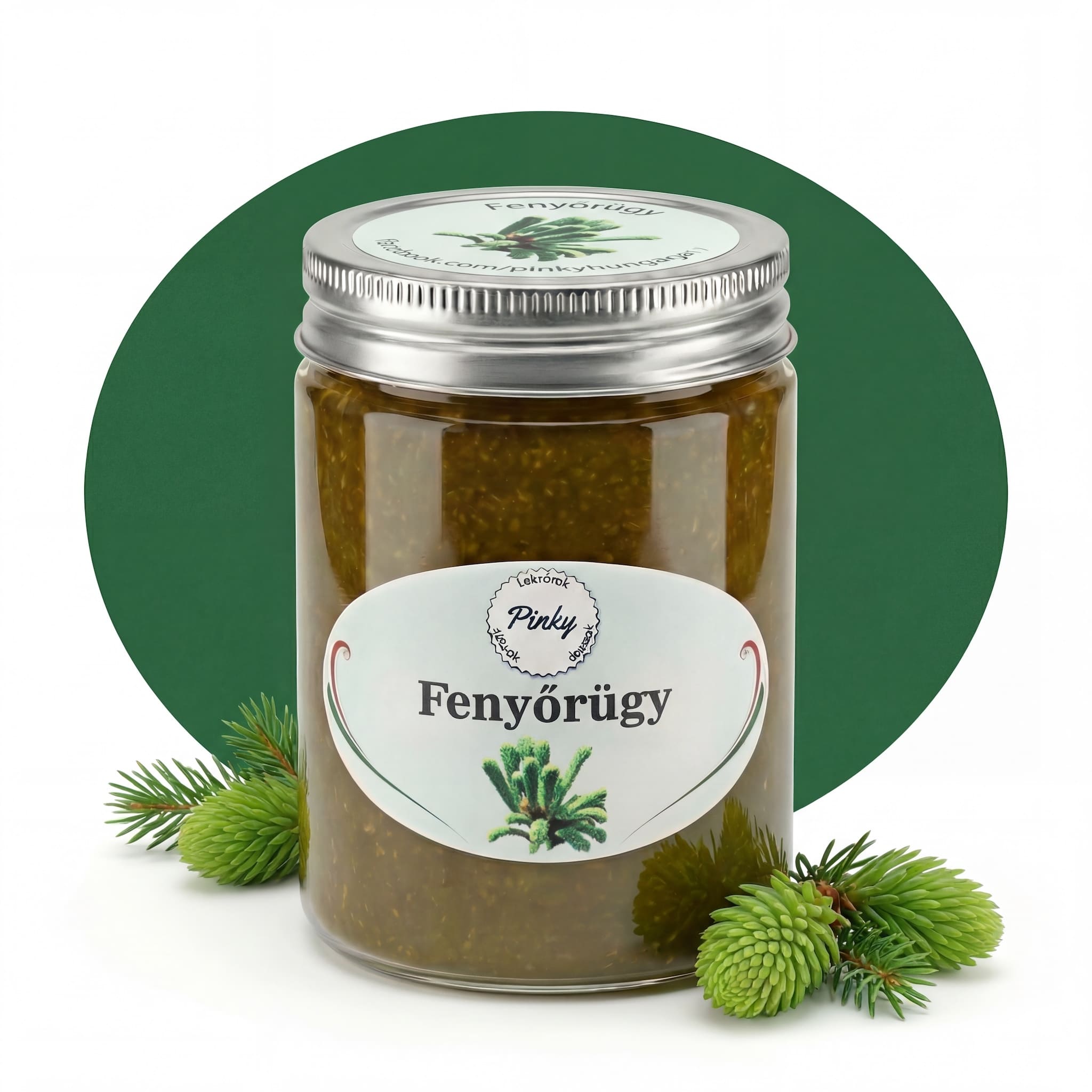Pinky házi fenyőrügy lekvár 355 ml – kézműves ritkaság, természetes
