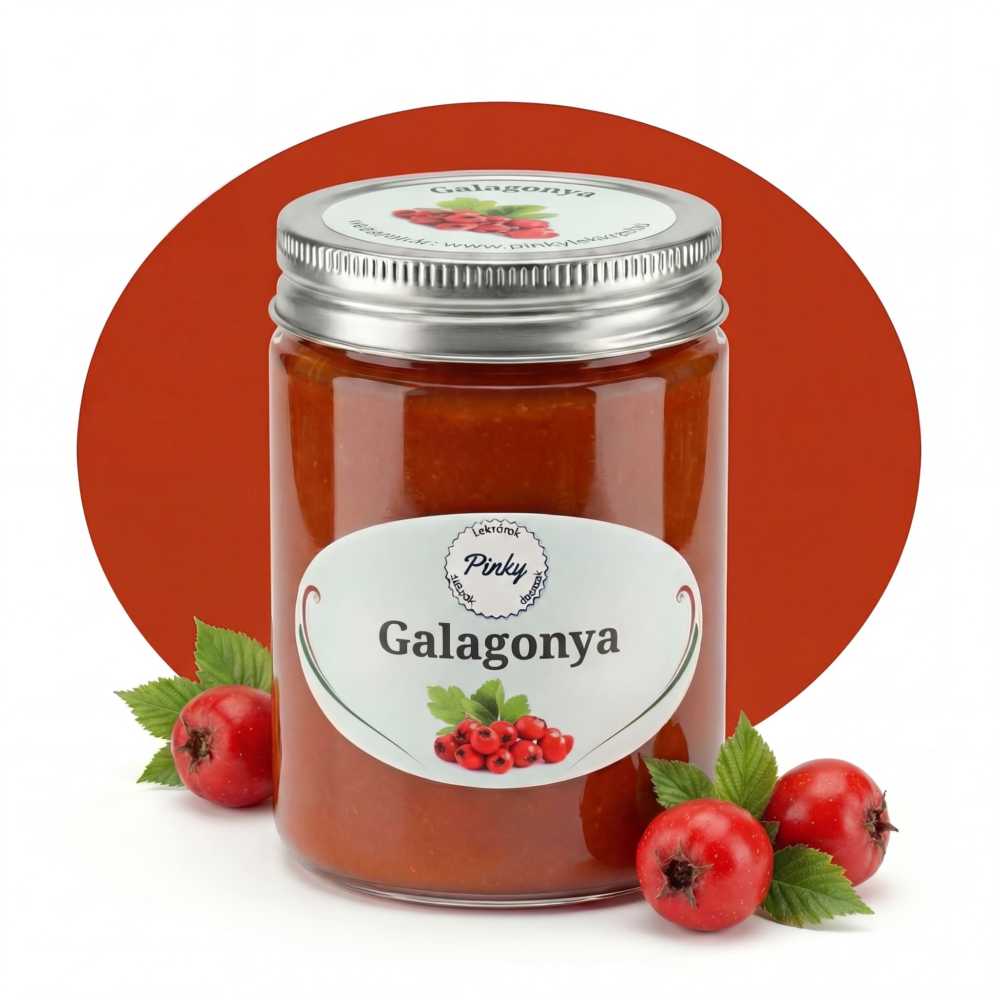Pinky házi galagonya lekvár 355 ml – kézműves vadgyümölcs