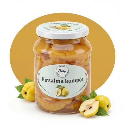 Pinky házi birsalma befőtt – kézmuves, természetes, tartósítószer-mentes