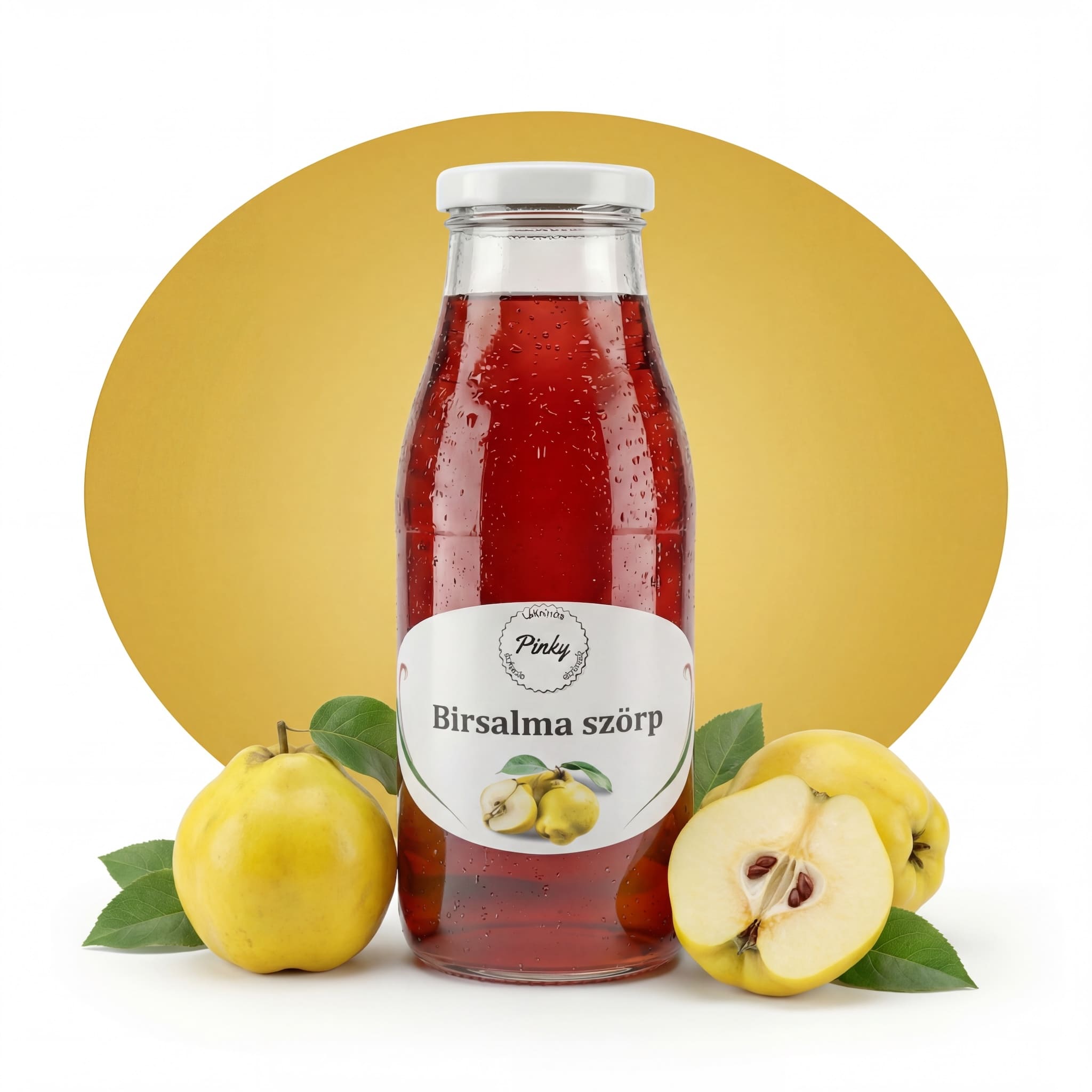 Pinky házi birsalma szörp 500 ml – kézműves, fűszeres, őszi ízek