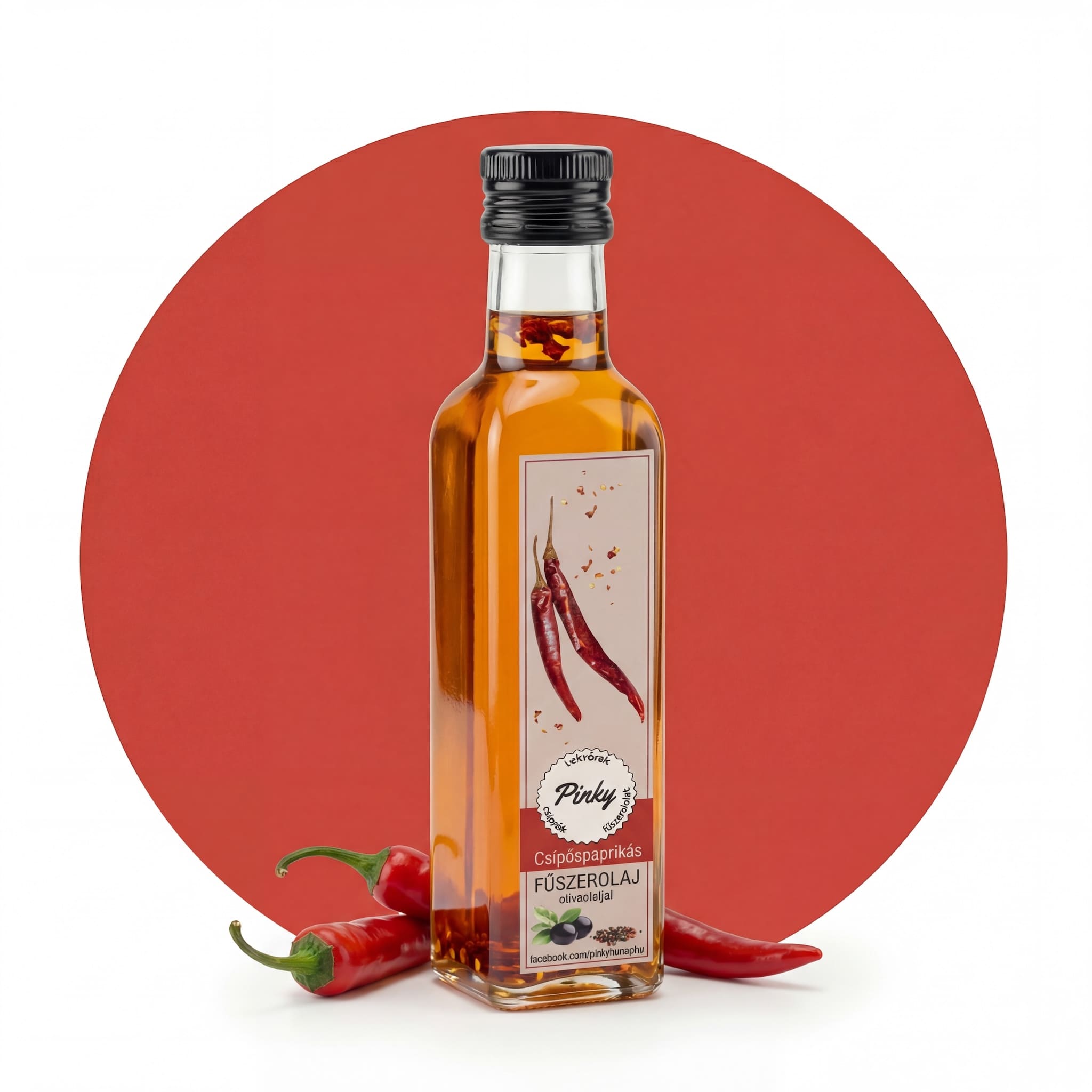 Pinky kézműves chilipaprikás extra szűz olívaolaj 250 ml – csípős fűszerolaj