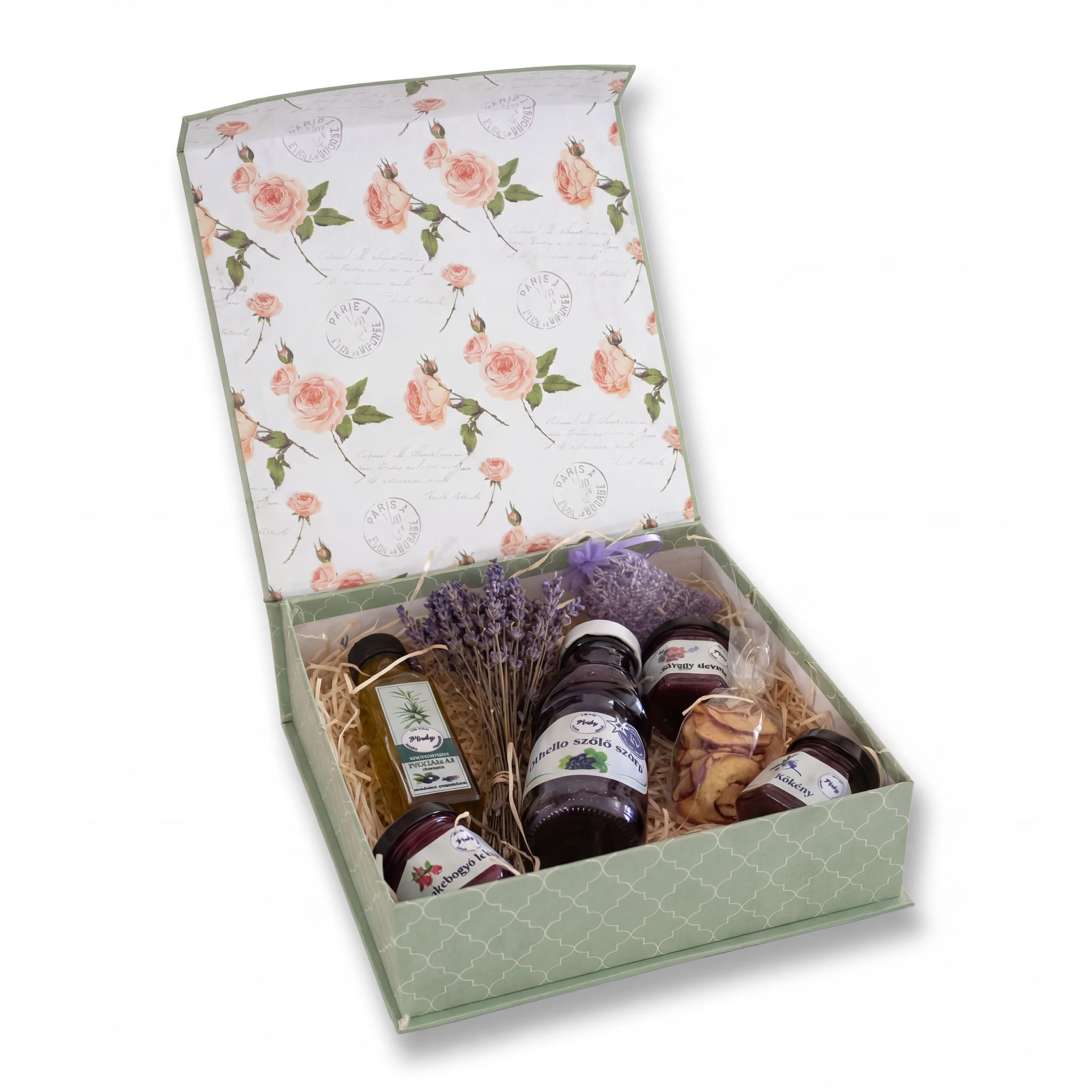 Pinky házi kézmuves gasztroajándék csomag kerti ízek – prémium lekvár szett