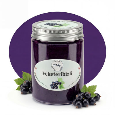 Pinky házi feketeribizli dzsem 355 ml – kézműves, C-vitamin gazdag