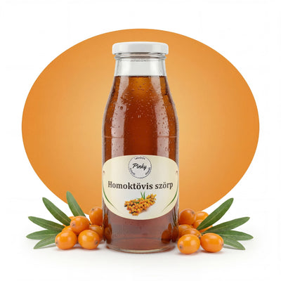 Pinky házi homoktövis szörp 500 ml – kézműves, C-vitamin, immunerősítő