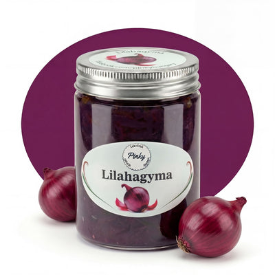 Pinky házi lilahagyma lekvár 355 ml – kézműves, sajt mellé