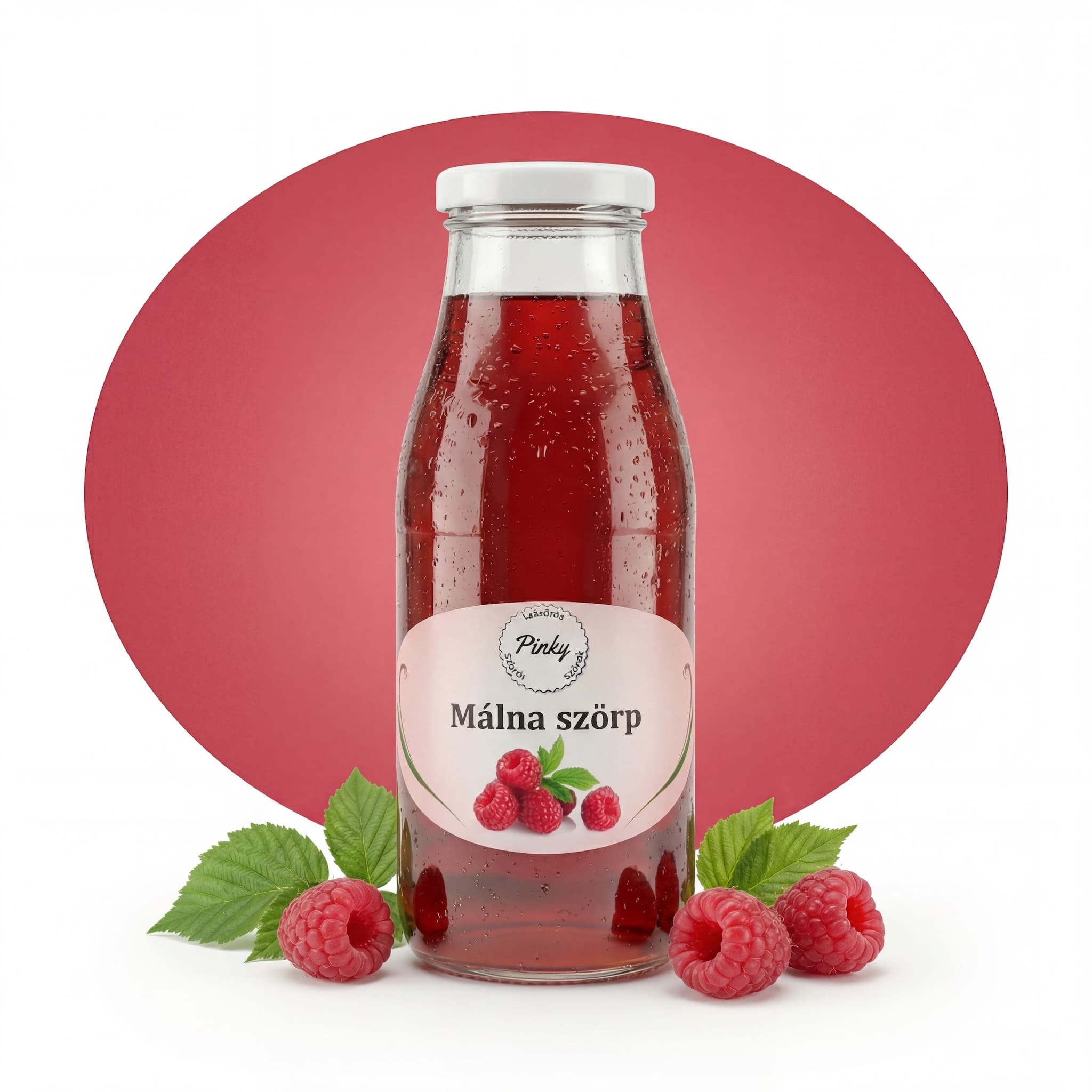 Pinky házi málna szörp 500 ml – kézműves, adalékmentes, frissítő