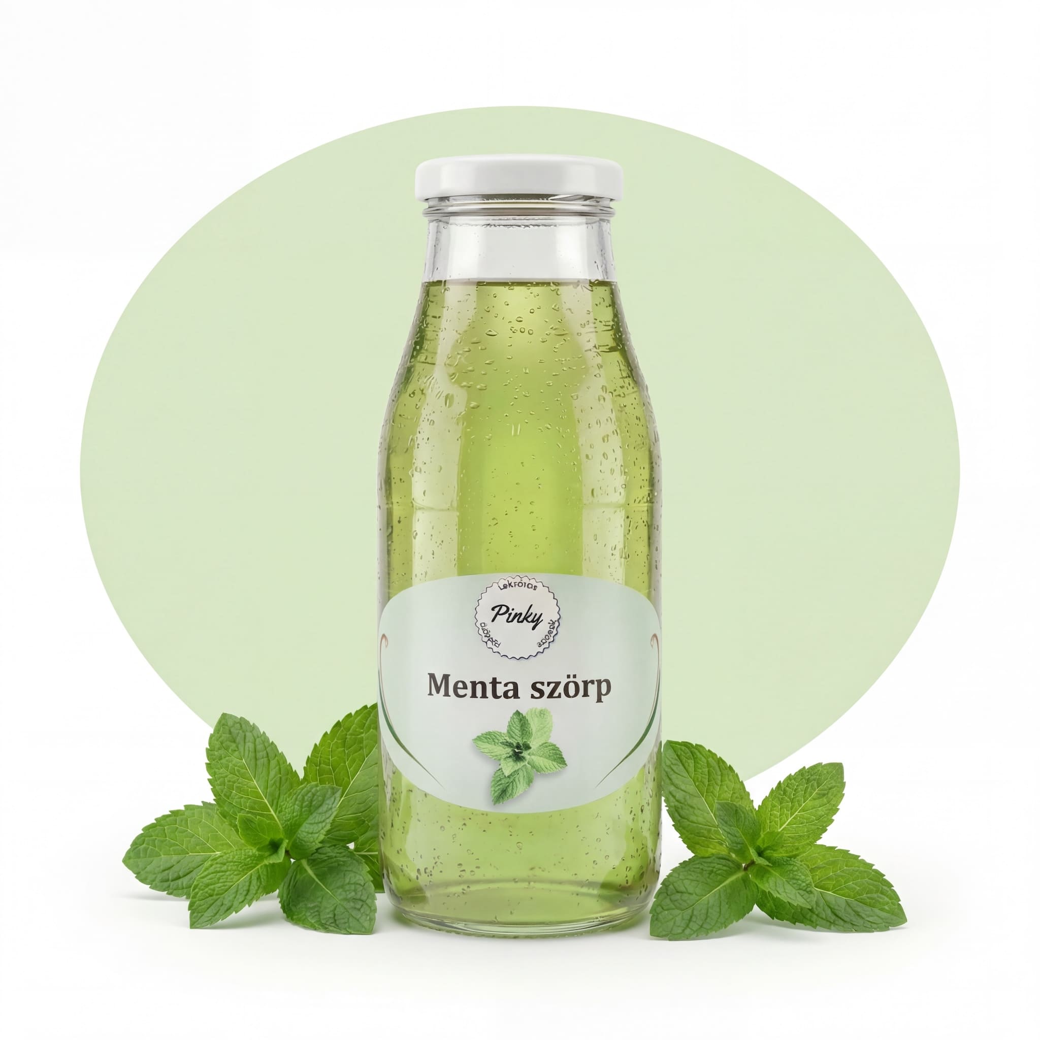 Pinky házi menta szörp 500 ml – kézműves, hűsítő, frissítő