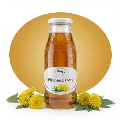 Pinky házi pitypang szörp 500 ml – kézműves, tavaszi, természetes